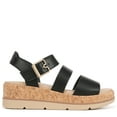 thumbnail image 3 of Dr. Scholls Women's Once Twice Espadrille Platform Wedge Sandal Black/Cork 8.5M, 3 of 9