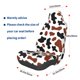 thumbnail image 3 of Fotbe Brown Black Cow Funda para Asiento de Auto con Estampado – Impermeable y Antisudor – Ajuste Universal, Lavable a Máquina, Antideslizante (1 Pieza), 3 of 5