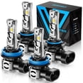 thumbnail image 1 of Bombillas para auto rimthin 9005+H11, 64.000 lm, ventilador de enfriamiento, paquete de 4, 1 of 4