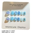 thumbnail image 6 of dianhelloya 12Pcs Kids Cartoon Nail Art Stickers Cute Flower Cloud Heart Pattern Rhinestones Nail Decals Self-adhesive Fake Nails DIY Art Decoration B, 6 of 8