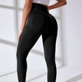 thumbnail image 2 of Las polainas deportivas de la compresión de las mujeres, pantalones opacos de la yoga del extremo del scrunch, 2 of 4