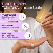 Twist Top Applicator Bottles, 8 OZ Crystal Clear, Squeeze Empty Plastic Bottles,