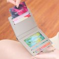 thumbnail image 4 of HGIEYS Slim Wallet for Women,RFID Blocking Bifold Credit Card Holder with Zipper Coin Pocket,ID Window,Keychain, 4 of 5