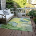thumbnail image 6 of Addison Rugs Chantille Indoor/Outdoor Transitional Watercolors Yellow Washable Rectangle Rug, 3' x 5', 6 of 6