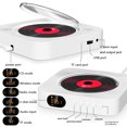 thumbnail image 1 of Reproductor De Cd Reproductor de música portátil Pantalla LED Radio FM 5.1 compatible con Bluetooth con soporte, 1 of 8