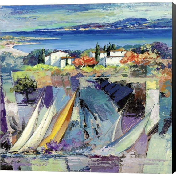 Racconto Mediterraneo (detail) by Luigi Florio, Canvas Wall Art
