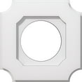 thumbnail image 4 of Ekena Millwork CMP40LE2-03000 40 in. OD x 3 in. ID Square Locke Architectural Grade PVC Contemporary Ceiling Medallion - 2 Piece, 4 of 5
