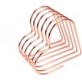 thumbnail image 1 of shiyou-Rose Gold Heart Shaped File Holder Book Rack Desk Book Storage Rack Telescopic Files Folder Stand Organizer Magazine Organizer for Document Folder Decor Home Office, 1 of 4