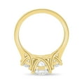 thumbnail image 6 of ESTE ORIGIN 2.00Ct Round Cut Moissanite Trellis Trilogy Engagement Ring – 3-Stone Weave Setting in 10K Yellow Gold for Women, 6 of 7