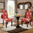 thumbnail image 4 of Christmas Stretch Chair Cover Washable Removable Dining Chair Cover Stretchy Polyester Festive Home Decoration for Kitchen Hotel, 4 of 6