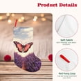 thumbnail image 4 of Picia Butterfly Over Lavender for 18in Christmas Stockings, Xmas Stocking for Kids, Holiday and Family Stocking for Fireplace or Party Decoration, 4 of 8