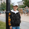 thumbnail image 4 of Xixirimido Jack-O-Lantern Spider Web Halloween Printed Kids Hoodies for Boys Girls Zip Up Hoodie Sweatshirt 3D Graphic Long Sleeve Pullover Top with Pocket for Fall Winter for 12-14 Years, 4 of 7