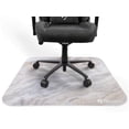 thumbnail image 2 of Arrozi Floor Mat, Zona Quattro Microfiber Gaming Chair Floor Mat for Carpet, Anti-Slip Noise Dampening Floor Mat for Office Chair (White Marble), 2 of 4