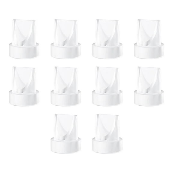 MERIGLARE 12PCS Duckbill Valves Accessories Parts Pair And Breastfeeding Mattress Transparent Silicone Replacement for Electric Pump