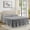 Dark Grey-Twin/TwinXL, variant on Wrap Around Dust Ruffle Bed Skirt For Twin/twin Xl Size Beds With 18 Inch Drop Dark Grey Elastic Adjustable Belts Skirting