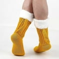thumbnail image 2 of Beer Mug Socks Funny Knitted 3d Beer Handle Socks Winter Warm Novelty Floor Sock For Men Knit Beer Socks, 2 of 4