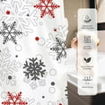 thumbnail image 6 of Winter Christmas Shower Curtains for Bathroom Red and Gray Snowflake Shower Curtain Xmas New Year Bathroom Decor Shower Curtain Washable Durable Fabric Bathroom Curtains 72x72 Inch, 6 of 6