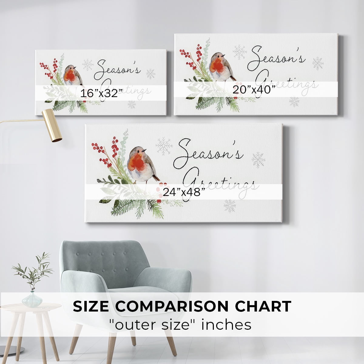 Winter Visitor Collection D- Gallery Wrapped Canvas
