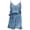 Blue, variant on Women's Denim Suspender Jumpsuit - Worn Out Street Style for Daily, Shopping & Travel