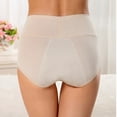 thumbnail image 5 of PMVFHDE High Waist Abdominal Menstrual Briefs Bamboo Fiber Side Leak Proof Womens Underwear Beige,L, 5 of 6