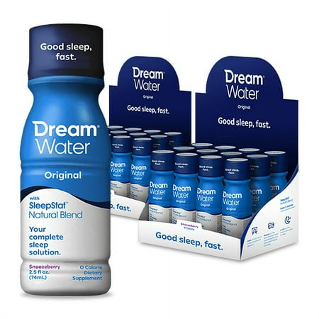 Dream Water Sleep & Relaxation Shot, Snoozeberry, 2.5 Fl Oz, 24 Ct