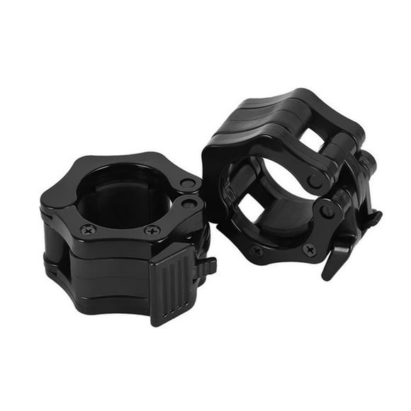 Langgg 1 Pair Plastic Barbell Clasps Barbell Collars for 50 mm Olympic Bar Accessory for Cross Fitness Training