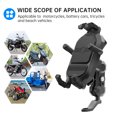 thumbnail image 2 of Amdohai Motorcycle Phone Mount Holder Waterproof Motorcycle Cell Phone Holder Anti-theft 360° Rotation Motorbike Rearview Mirror Mount for 3.5-6.5inch Phone, 2 of 5