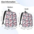 thumbnail image 2 of Fotbe Red Wine Glass Bottle Mochila de Lona con Estampado, Mochila Duradera, Mochila Versátil de Alta Calidad, Mochila Compacta Vintage-Medium, 2 of 5
