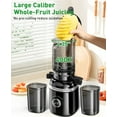 thumbnail image 3 of GlowWise Cold Press Juicer Machine - 4.35 Extra Wide Feed Chute, Quiet Masticating Juicer for Fruits & Vegetables, Easy to Clean & Assemble, Ideal for Home Kitchens, Healthy Families & Fitness Lovers, 3 of 7