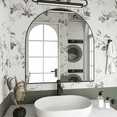 thumbnail image 2 of CONGUILIAO Arch Wall Mirror Black 32"x34" Arched Mirror Bathroom Mirror Mantel Large Vanity Mirror, 2 of 13