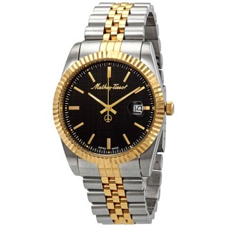 NWT Mathey-Tissot Mathey Vintage Black Dial Pepsi Bezel Black Dial Men\'s Watch Mathey-Tissot Mathy Vintage GMT Black Dial Pepsi Bezel Men main image 4