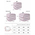 thumbnail image 3 of Fsddascl Pink Plaid Toaster Cover 4 Slice, Large Kitchen Appliance Covers, Spring Summer Farmhouse Buffalo Checkered Toaster Oven Cover with Loop, Bread Machine Cover Polyester Dust Cover Protection, 3 of 5