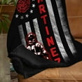 thumbnail image 3 of Lazaofficial Custom Blanket With Name, Firefighter Blanket, Firefighter Blanket Personalized, Name Blanket, 3 of 8
