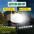 thumbnail image 4 of Bell+Howell Solar Pathway Lights 4 Pack IP65 Waterproof Solar Lights Outdoor, Auto On/Off Garden. Landscape Lighting, White Path, Powered for Yard Driveway Walkway Patio Lawn, 4 of 7