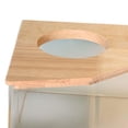 thumbnail image 5 of Caja de baño de arena de hámster transparente Baño de mascotas Acrílico Inodoro de hámster Recipiente de baño de arena con tapa de madera Cuarto de , pentagonal Pequeña Salvador Dali Baño de hámster, 5 of 5