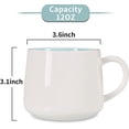 thumbnail image 5 of Taza de café 3D con diseño de gato en el interior, las mejores tazas de cacao para parejas (gato blanco), 5 of 5