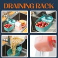 thumbnail image 3 of Kitchen Sink Drain Basket Swan Drain Rack Swan Shape Sink Basket Kitchen Triangular Sink Drain Filter Basket Shelf Storage Rack Sponge Holder Dish Drying Rack Kitchen Drainer,Dish Organizer,Stainless, 3 of 5