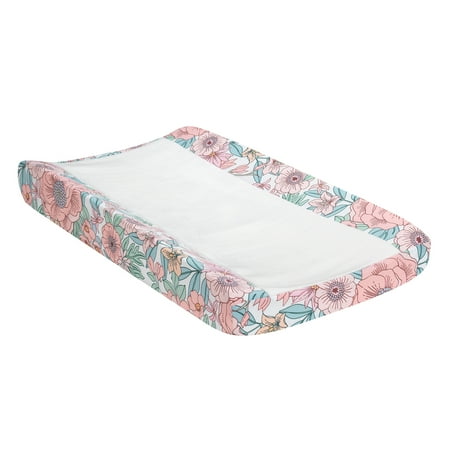 UPC: 0084122012486 | Lambs & Ivy Giraffe and a Half Liberty Floral Watercolor Changing Pad Cover