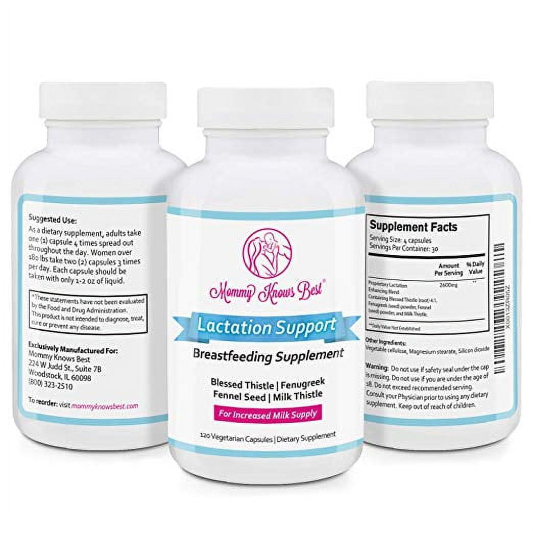 Mommy Knows Best Lactation Supplement 120 Capsules