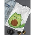 thumbnail image 3 of Avocado Kitten T-Shirt Women -Smartprints Designs, Female Small, 3 of 4