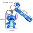 thumbnail image 2 of ORUYROP Cute Keychain Cartoon Keychains Backpack Key Chain Wristlet Keychain Accessories Car Charms for Women Girls Kids, Blue+ Pink, Small, 2 of 6