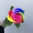 thumbnail image 4 of 25 piezas de jabón de baño con flores de rosas multicolores, jabón de rosas en caja de regalo, regalo para aniversario, cumpleaños, boda, día de San Valentín, día de la madre y orgullo., 4 of 6