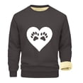 thumbnail image 2 of guisaled Pullover Sweatshirt for Men Crewneck Long Sleeve Sherpa Lined Tops Printed Winter Fleece Warm Underwear Sweatshirts, 2 of 4