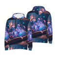 thumbnail image 6 of Bingfone Book Glowing Mushrooms Men's Drawstring Hoodie Long Sleeve Pocket Sweatshirts-Small, 6 of 6