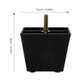 thumbnail image 4 of Troglfold sofa legs 4pcs Furniture Replacement Legs Couch Cabinet Legs Square Sofa Furniture Legs,3.15"X2.95"X2.95", 4 of 11