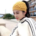 thumbnail image 1 of Banda para el cabello de borde ancho de lana tejida para mujeres adultas, cálida protección para las orejas, gorro de lana, banda para el cabello, accesorios para el cabello, tocados, 1 of 6