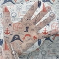 thumbnail image 3 of Pirates Tulle Curtains with Rod Pocket, Hand Drawn Style Criminal Sea Adventurer Pattern Nautical Sailor Theme, Sheer Drape for Wedding Party 2 Panels, 7 Sizes, Scarlet Navy Blue White, by Ambesonne, 3 of 3