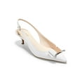 thumbnail image 1 of Cole Haan Womens Tali Bow Sling Leather Pointed Toe Slingback Heels, 1 of 4