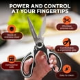 thumbnail image 5 of SpartaSake Premium Stainless Steel Kitchen Shears Sleeve Heavy Duty Food Scissors (Black/White), 5 of 8