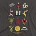 thumbnail image 2 of Game of Thrones T-Shirt House Sigils Unisex Graphic Tee For Men & Women, 2 of 7